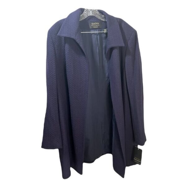 Dana Buchman Woman‎ Aubergine Open Front Jacket Size 18 - Picture 1 of 2